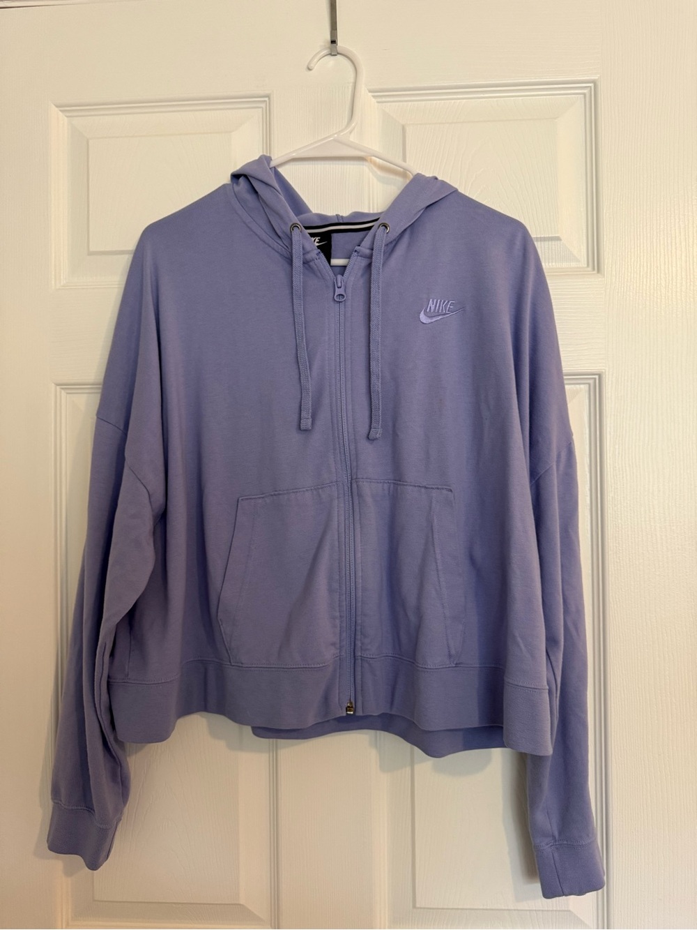 Nike Women's Lavender Zip Hoodie with Hood